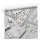 abstrakcyjna tapeta w srebrne pasy