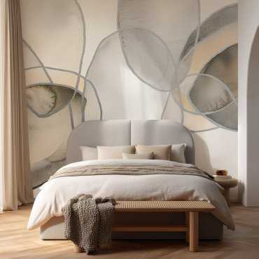 tapeta w akwarelowe plamy