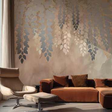 srebrna tapeta whispering wisteria