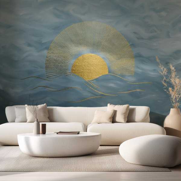 tapeta złota golden glow