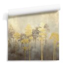 Tapeta na ścianę złoty las