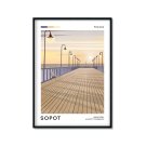 Plakat z nadmorskim kurortem