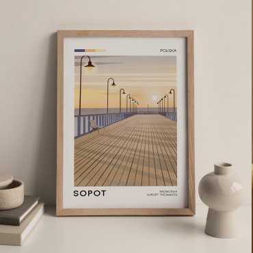 Plakat turystyczny - Sopot