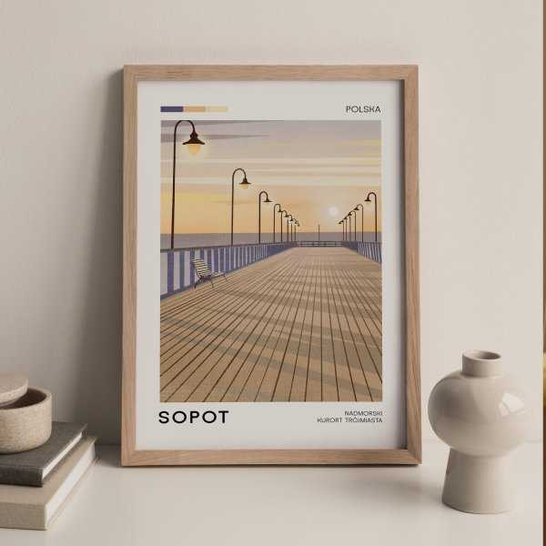 Plakat turystyczny - Sopot