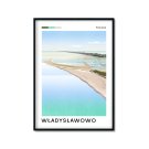 Plakat z nadmorskim kurortem