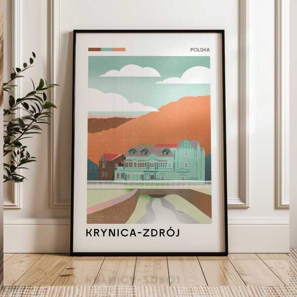 Plakat turystyczny - Krynica-Zdrój