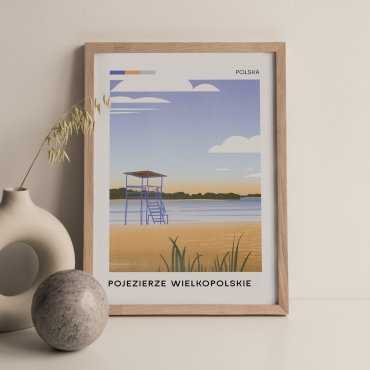 Plakat turystyczny - Pojezierze Wielkopolskie