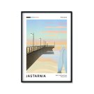 Plakat z nadmorskim kurortem