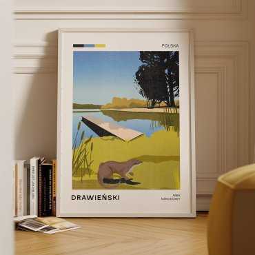 Plakat turystyczny - Drawieński Park Narodowy
