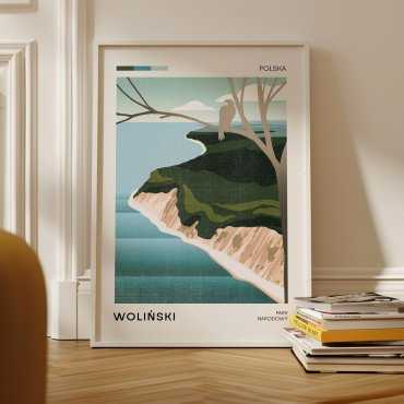 Plakat turystyczny - Woliński Park Narodowy