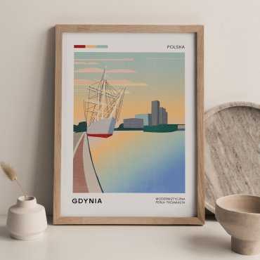 Plakat turystyczny - Gdynia