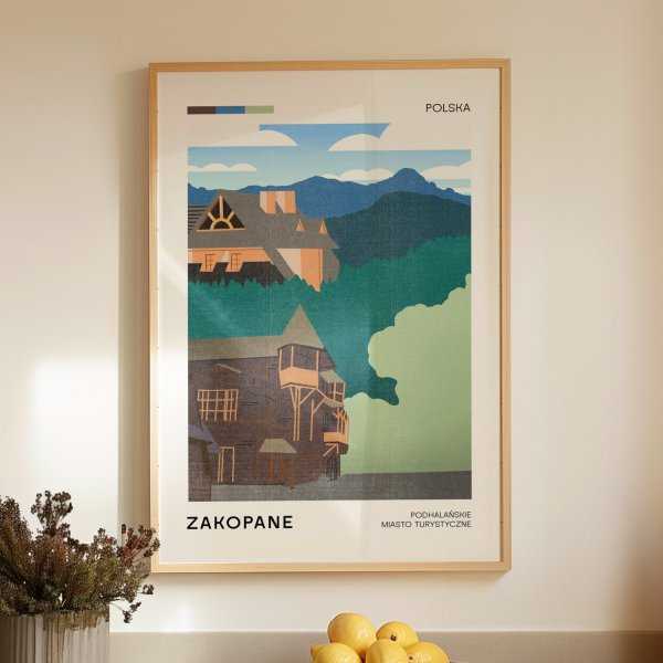 Plakat turystyczny - Zakopane