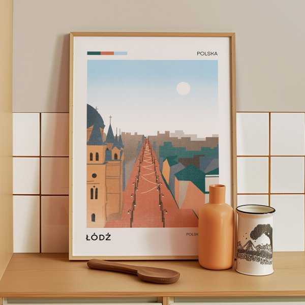Plakat turystyczny - Łódź