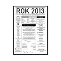 plakat w ramie rok 2013