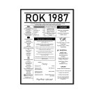 plakat urodzinowy rok 1987