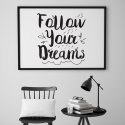 Follow your dreams - Plakat skandynawski