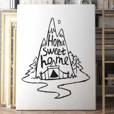 Obraz na płótnie - HOME SWEET HOME ART