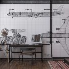 tapeta techniczny rysunek