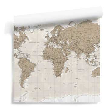 Sandy World Map
