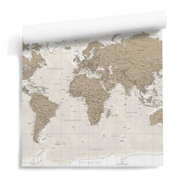 Sandy World Map