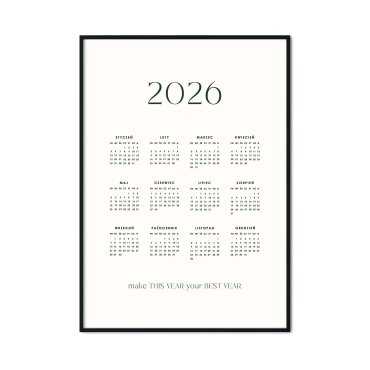 kalendarz green elegance