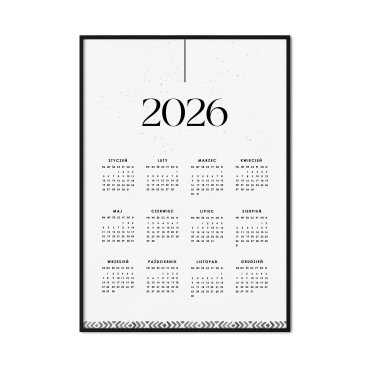 aesthetic kalendarz 2026