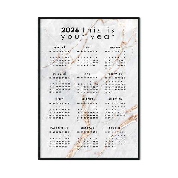 kalendarz 2026 this is your year