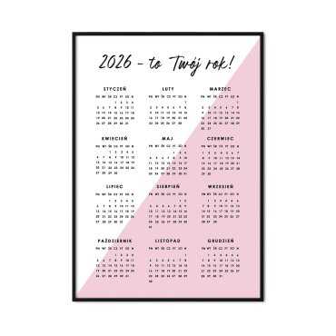 kalendarz 2026 pink