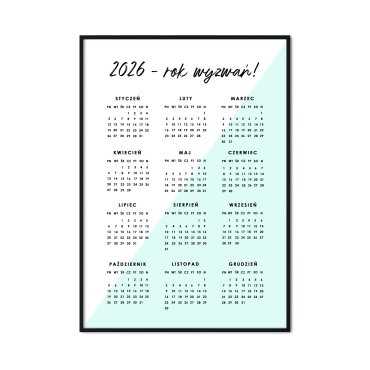 kalendarz w ramie 2026