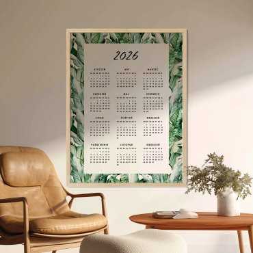 kalendarz leaves 2026