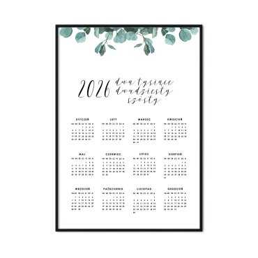 kalendarz eucalyptus 2026