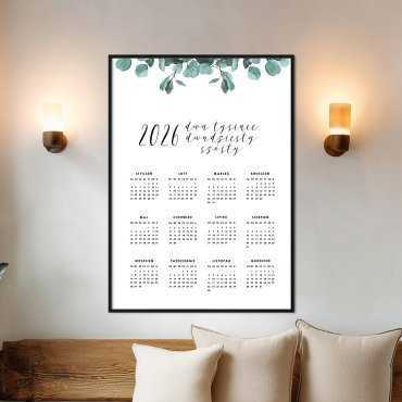 kalendarz eucalyptus 2026