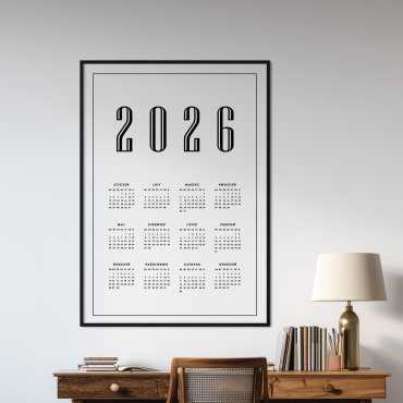 kalendarz retro 2025