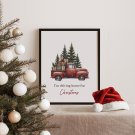 Plakat pick up z choinkami