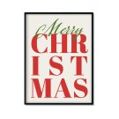 Plakat świąteczny typografia