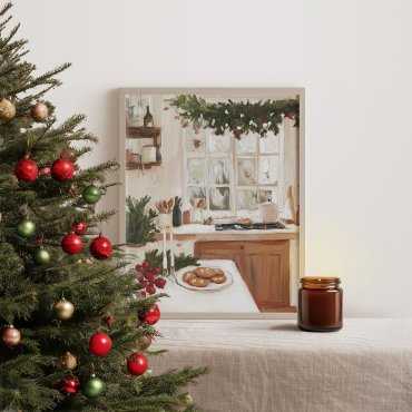 Plakat świąteczny gotowanie