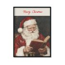 Plakat świąteczny z Mikołajem