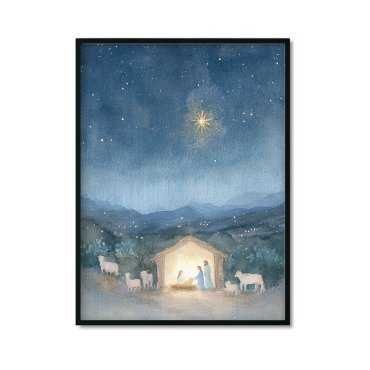 Plakat świąteczny Noc Bożonarodzeniowa