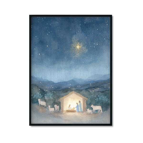 Plakat świąteczny Noc Bożonarodzeniowa