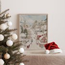 Plakat świąteczne miasteczko