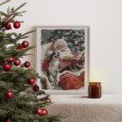 Plakat z Mikołajem na święta