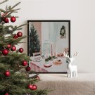 Plakat świąteczny stół