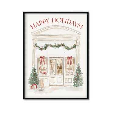 Plakat świąteczny sklep