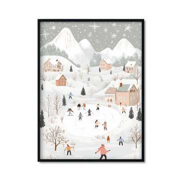 Plakat świąteczna zabawa