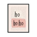 Plakat świąteczny napis Ho Ho Ho