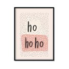 Plakat świąteczny napis Ho Ho Ho