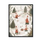 Plakat świąteczny las