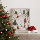 Plakat świąteczne elfy