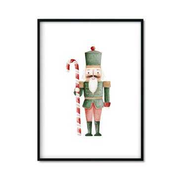 Plakat z dziadkiem do orzechów