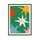 Plakat świąteczny z gwiazdkami